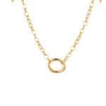 Geometric Hollow Stainless Steel Necklace - Image 4
