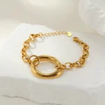 Geometric Hollow Stainless Steel Necklace - Image 6