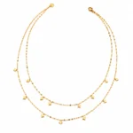 Double-Layer Layered Stainless Steel Necklace - Image 2