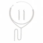 Teardrop Claw Chain Necklace - Image 2
