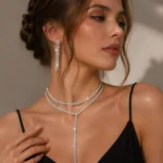 Teardrop Claw Chain Necklace