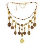Bohemian Heavy Beaded Necklace - Image 2
