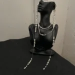 Irregular-Sized Pearl Beaded Necklace - Image 3