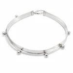 Silver Cyberpunk Choker Necklace - Image 2