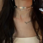 Silver Cyberpunk Choker Necklace - Image 5