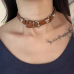 Cross-Design Choker Necklace - Image 3