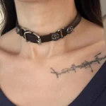 Cross-Design Choker Necklace - Image 4