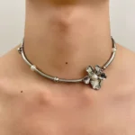 Bamboo-Style Pearl Necklace - Image 5