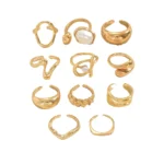 Pearl Geometric Ring Set - Image 6