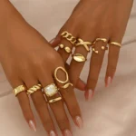 Geometric Stackable Ring Set - Image 5