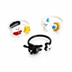 Cute Puppy Enamel Ring - Image 2