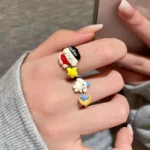 Cute Puppy Enamel Ring - Image 3