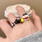 Cute Puppy Enamel Ring - Image 6