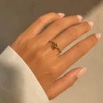 Titanium Steel 3D Rose Ring - Image 3