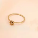 Titanium Steel 3D Rose Ring - Image 8