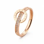 Rhinestone Roman Numeral Ring - Image 3