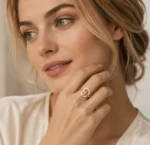 Rhinestone Roman Numeral Ring