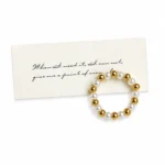 Colorful Crystal Beaded Ring - Image 2