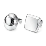 Glossy Geometric Square Metal Ring - Image 2